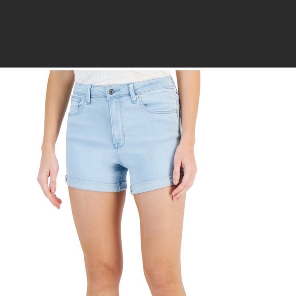 Stylish Light Blue Junior’s Jean Shorts